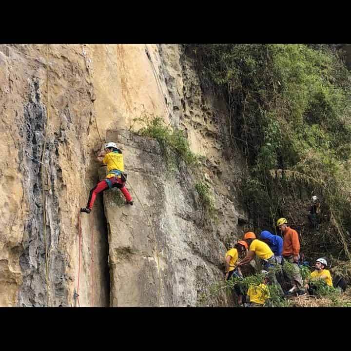 Escalada en roca natural